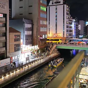 道頓堀民泊31＆mini浮世絵美術館、道頓堀心斎橋真ん中、家族旅行、family Trip Japan